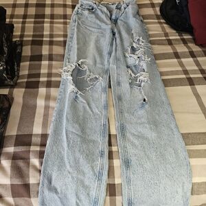 PacSun Light Blue Distressed Boyfriend Jeans
